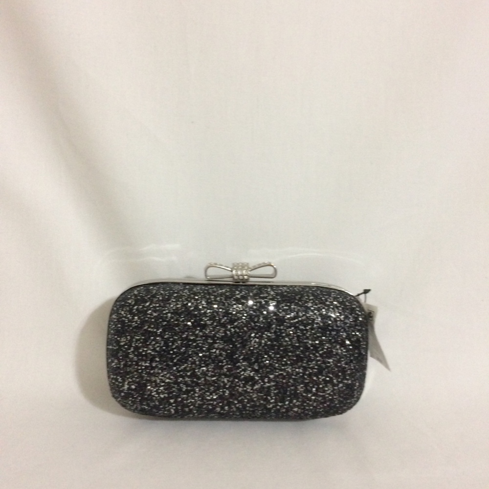 INC International Concepts Black Evie Clutch - Picture 1 of 8